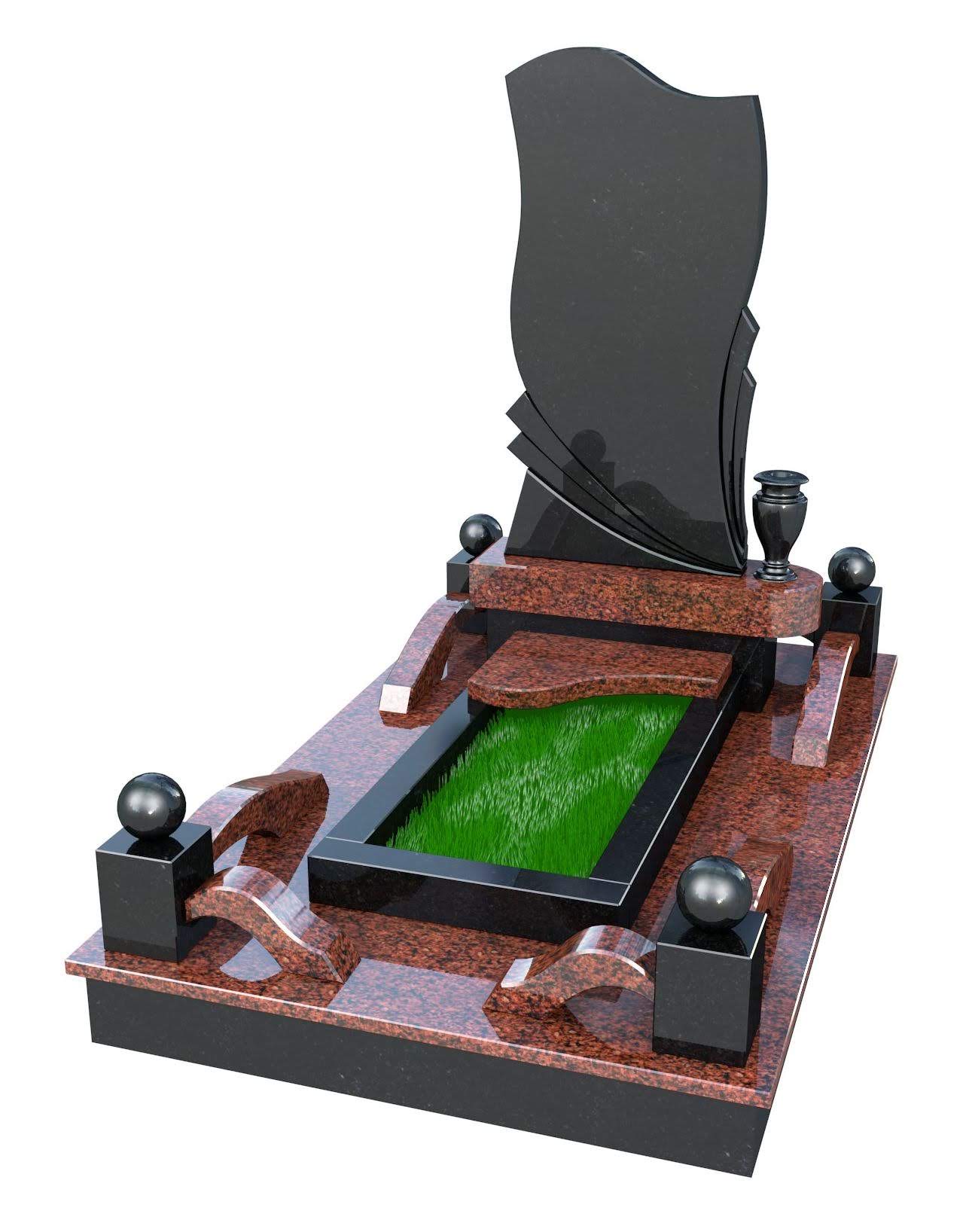 Одинарні гранітний пам'ятник — Габро, Лізник